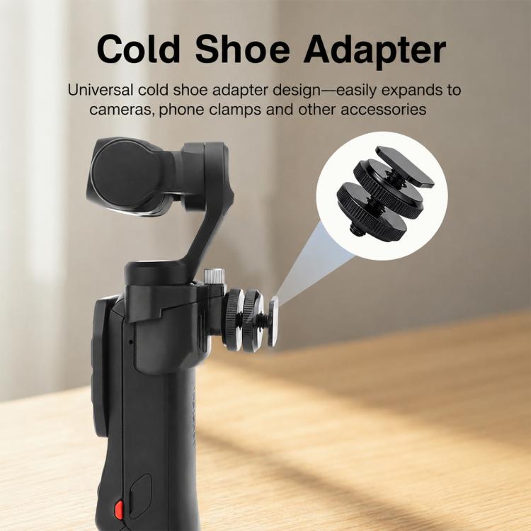 Multi-functional Expansion Bracket with 1/4 Screw Hole & Cold Shoe Adapter, For Insta360 Luna Ultra
