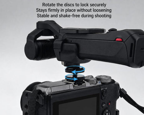 Multi-functional Expansion Bracket with 1/4 Screw Hole & Cold Shoe Adapter, For Insta360 Luna Ultra