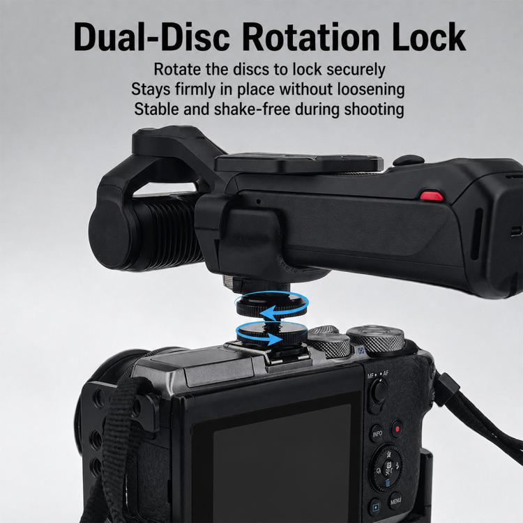 Multi-functional Expansion Bracket with 1/4 Screw Hole & Cold Shoe Adapter, For Insta360 Luna Ultra