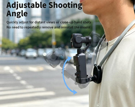Lazy Neck Bracket POV View Mount, For DJI Osmo Pocket 4P / 4 / 3