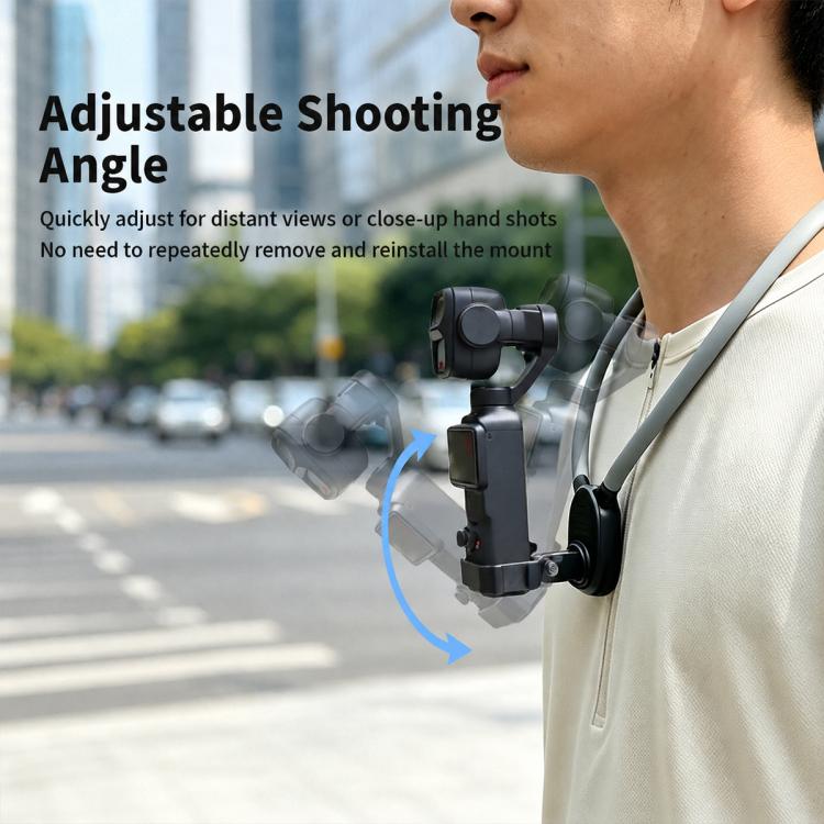 Lazy Neck Bracket POV View Mount, For DJI Osmo Pocket 4P / 4 / 3