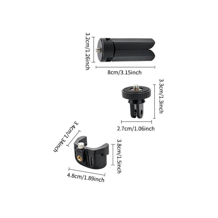 Expansion Adapter Bracket with 1/4 Screw Hole & Dual-Prong Mount, For Insta360 Luna Ultra