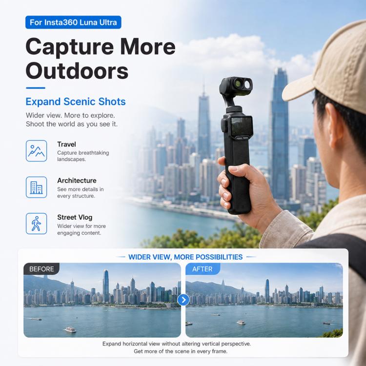 Wide Angle Lens Filter, For Insta360 Luna Ultra