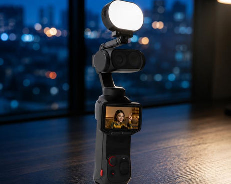 Mini LED Fill Light Warm / Cool Soft Light for Vlogging / Livestreaming / Selfies, For Insta360 Luna Ultra