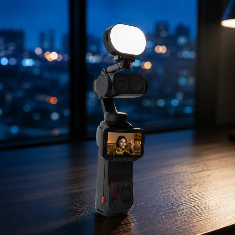 Mini LED Fill Light Warm / Cool Soft Light for Vlogging / Livestreaming / Selfies, For Insta360 Luna Ultra