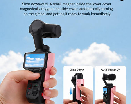 Sliding Protective Back Cover with Quick Release Clip, For Insta360 Luna Ultra