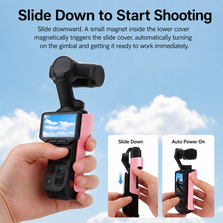Sliding Protective Back Cover with Quick Release Clip, For Insta360 Luna Ultra