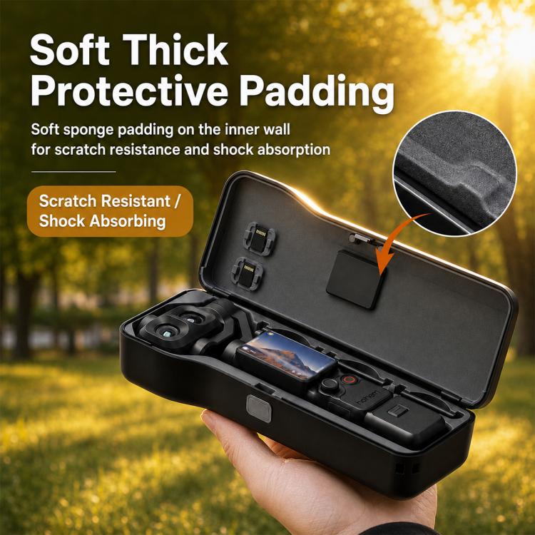 Full-coverage Hard Case Gimbal Protective Cover with Storage Slots for DJI Osmo Pocket4 Pro, For DJI Osmo Pocket 4P