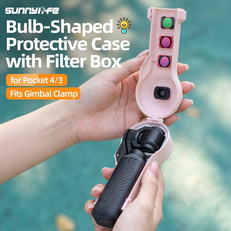 Sunnylife Bulb-Shaped Protective Cover with Filter Box, Fits Gimbal Clamp, For DJI Osmo Pocket 4 / 3