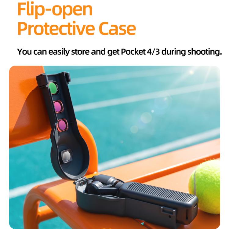 Sunnylife Bulb-Shaped Protective Cover with Filter Box, Fits Gimbal Clamp, For DJI Osmo Pocket 4 / 3