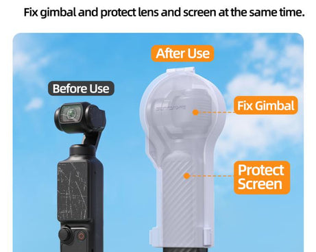 Sunnylife Bulb-Shaped Protective Cover with Filter Box, Fits Gimbal Clamp, For DJI Osmo Pocket 4 / 3