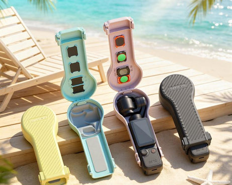 Sunnylife Bulb-Shaped Shock-proof Protective Cover with Filter Box, For DJI Osmo Pocket 4 / 3