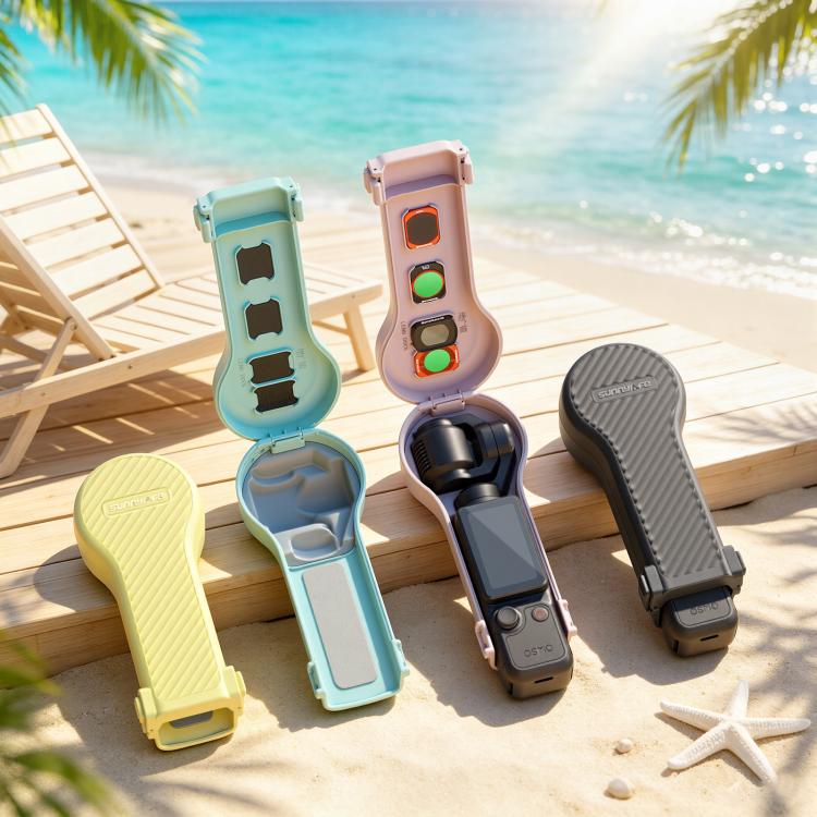 Sunnylife Bulb-Shaped Shock-proof Protective Cover with Filter Box, For DJI Osmo Pocket 4 / 3
