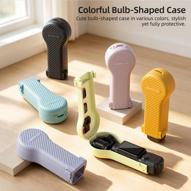 Sunnylife Bulb-Shaped Shock-proof Protective Cover with Filter Box, For DJI Osmo Pocket 4 / 3