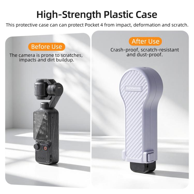 Sunnylife Bulb-Shaped Shock-proof Protective Cover with Filter Box, For DJI Osmo Pocket 4 / 3