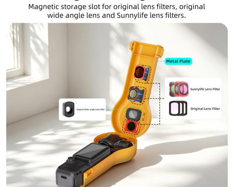 Sunnylife Bulb-Shaped Shock-proof Protective Cover with Filter Box, For DJI Osmo Pocket 4 / 3