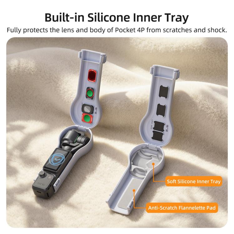 Sunnylife Bulb-Shaped Shock-proof Protective Cover with Filter Box, For DJI Osmo Pocket 4 / 3