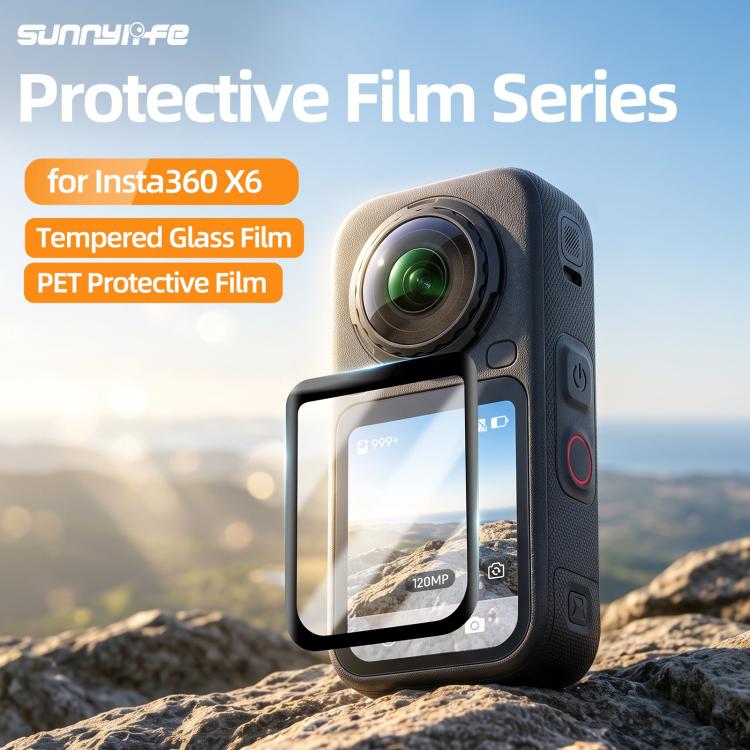 Sunnylife Screen Protector Tempered Glass Film, For Insta360 X6