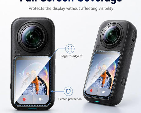 10 PCS/Box Full-coverage Action Camera High-definition Screen Protector, For Insta 360 X6, For Insta 360 X5 / X4