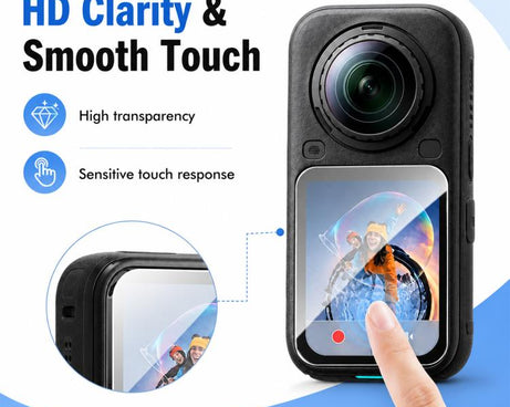 10 PCS/Box Full-coverage Action Camera High-definition Screen Protector, For Insta 360 X6, For Insta 360 X5 / X4