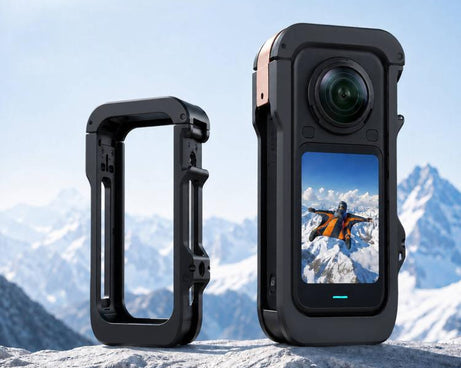 Aluminum Alloy Rabbit Cage Frame Quick-Release Protective Cover, For Insta360 X6