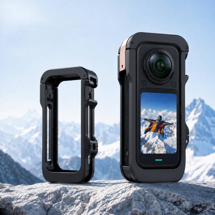 Aluminum Alloy Rabbit Cage Frame Quick-Release Protective Cover, For Insta360 X6