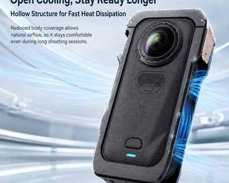 Aluminum Alloy Rabbit Cage Frame Quick-Release Protective Cover, For Insta360 X6
