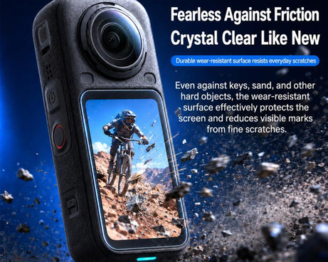 Curved Heat-Bent Tempered Glass Screen Film, For Insta360 X6