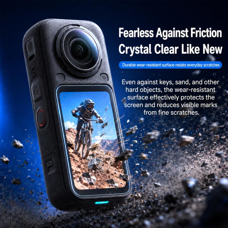 Curved Heat-Bent Tempered Glass Screen Film, For Insta360 X6