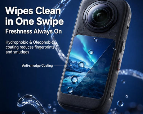 Curved Heat-Bent Tempered Glass Screen Film, For Insta360 X6
