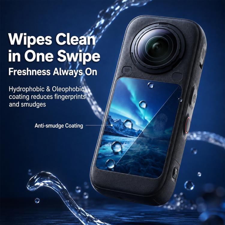 Curved Heat-Bent Tempered Glass Screen Film, For Insta360 X6