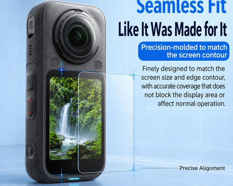 Curved Heat-Bent Tempered Glass Screen Film, For Insta360 X6
