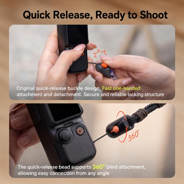 PGYTECH Pocket Hand Strap Anti-loss Wristband, For DJI Osmo Pocket 4 / 3