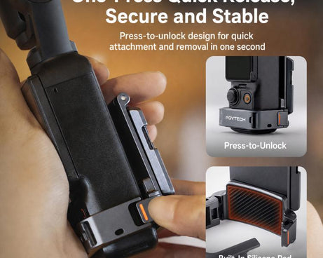 PGYTECH Magnetic Mount Extension Adapter, For DJI Osmo Pocket 4 / 3