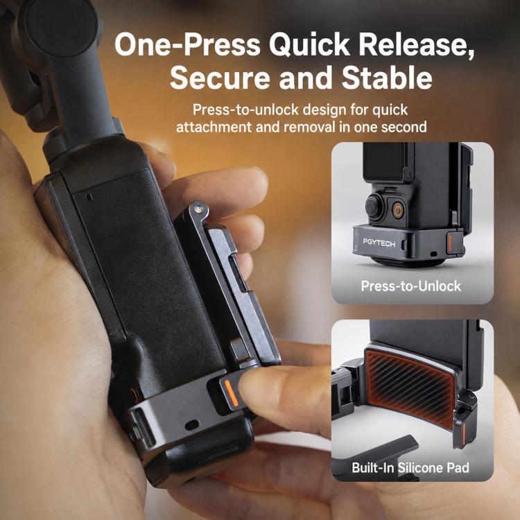 PGYTECH Magnetic Mount Extension Adapter, For DJI Osmo Pocket 4 / 3