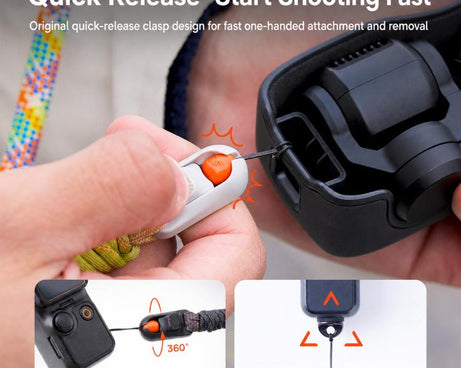 PGYTECH Pocket Shoulder Lanyard Anti-loss Strap, For DJI Osmo Pocket 4 / 3