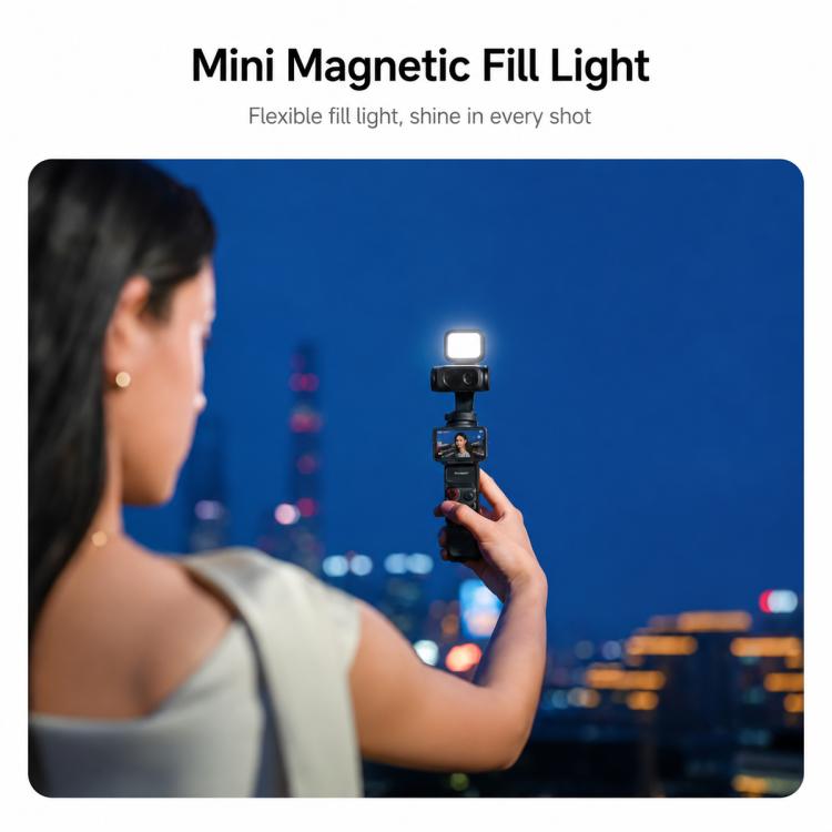 Original Insta360 Mini Magnetic Fill Light, For Insta360 Luna Ultra