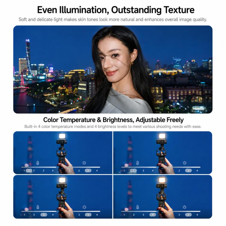 Original Insta360 Mini Magnetic Fill Light, For Insta360 Luna Ultra