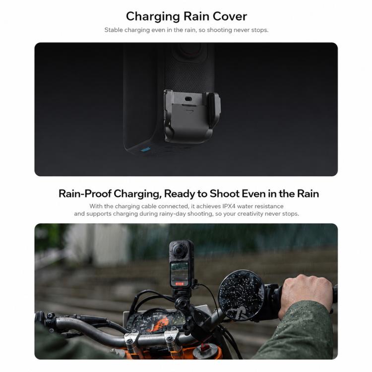 Original Insta360 X6 Charging Rainproof Cover, For Insta360 X6