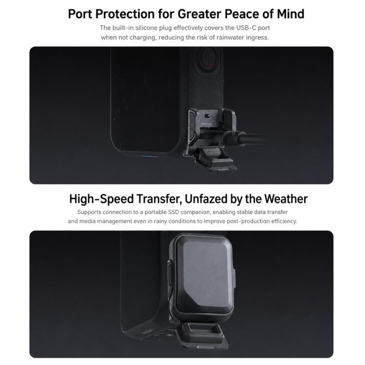 Original Insta360 X6 Charging Rainproof Cover, For Insta360 X6