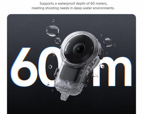 Professional Invisible Dive Housing 60m Waterproof Case, For Insta360 X6