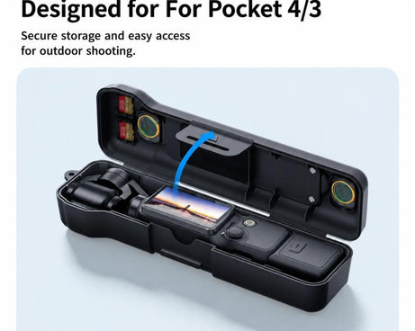 Xasurg Shock-proof Protective Cover with Storage Filter Box, For DJI Osmo Pocket 4 / 3