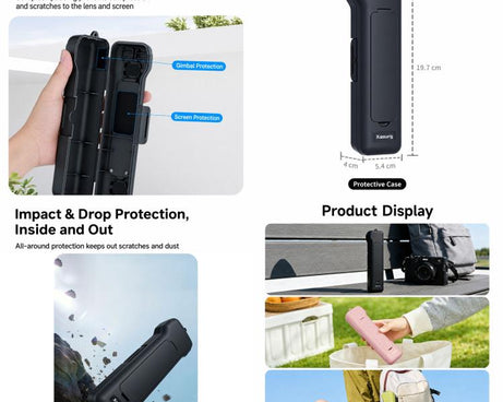 Xasurg Shock-proof Protective Cover with Storage Filter Box, For DJI Osmo Pocket 4 / 3