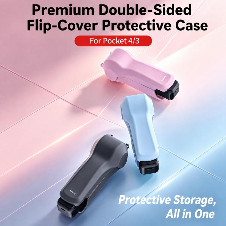 Xasurg Shock-proof Protective Cover with Storage Filter Box For DJI Osmo Pocket 4 / 3, Standard Set, Cover + Lanyard + Wrist Strap, Cover + Lanyard + Buckle