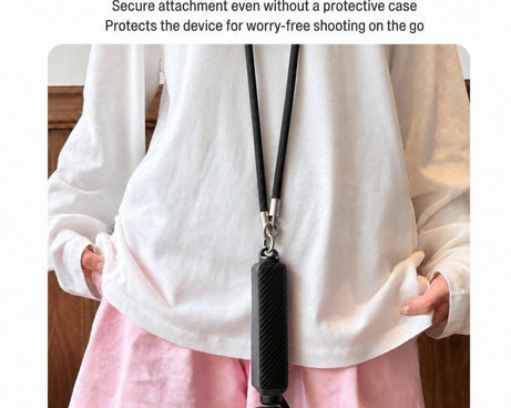 Xasurg Camera Lanyard Adjustable Crossbody Strap For DJI Osmo Pocket 4 / 3, Metal Buckle Cord + Strap + Buckle