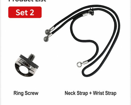 Xasurg Camera Lanyard Adjustable Crossbody Strap For DJI Osmo Pocket 4 / 3, Metal Buckle Cord + Strap + Buckle