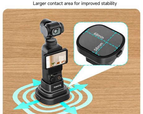 Xasurg Detachable Car Mount Base Desktop Stand, For DJI Osmo Pocket 4 / 3