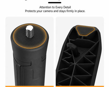 Xasurg Mini Handheld Tripod Pop-up Pocket Gimbal Desktop Holder with 1/4 inch Screw