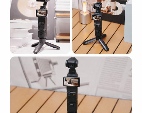 Xasurg Mini Handheld Tripod Pop-up Pocket Gimbal Desktop Holder with 1/4 inch Screw