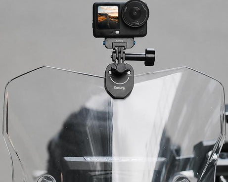 Xasurg Universal Action Camera Motorcycle Windshield Clamp Mount